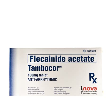 Flecainide (Tambocor) .